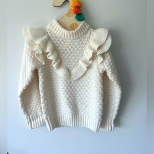 Janie and Jack toddler sweater with ruffles